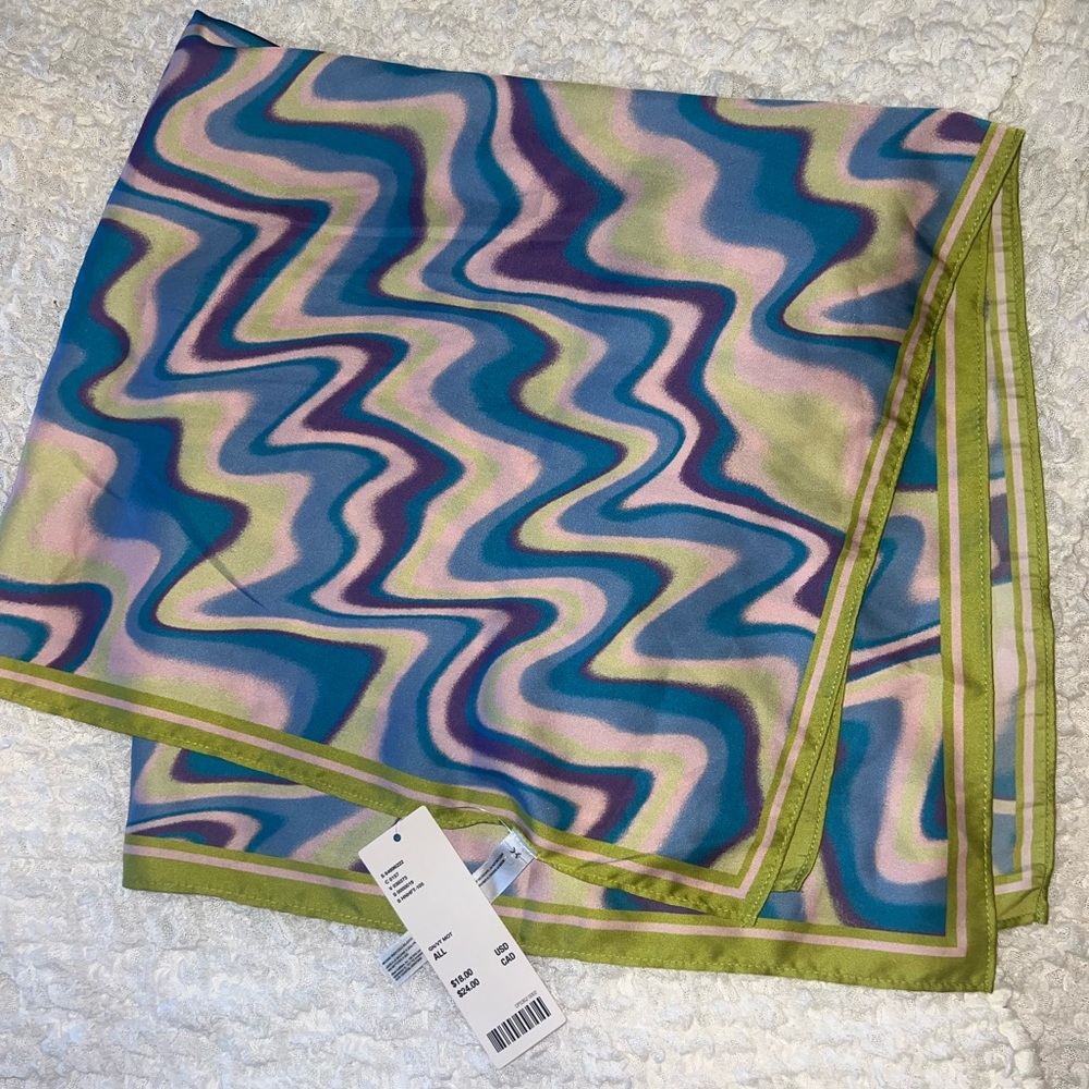 Cute funky satin scarf